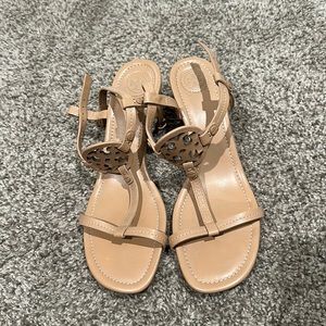 Tory Burch Miller T-Strap Wedge Sandals
